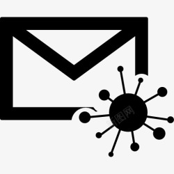 安全邮件邮件病毒图标高清图片
