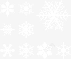 圣诞雪花笔刷雪花高清图片