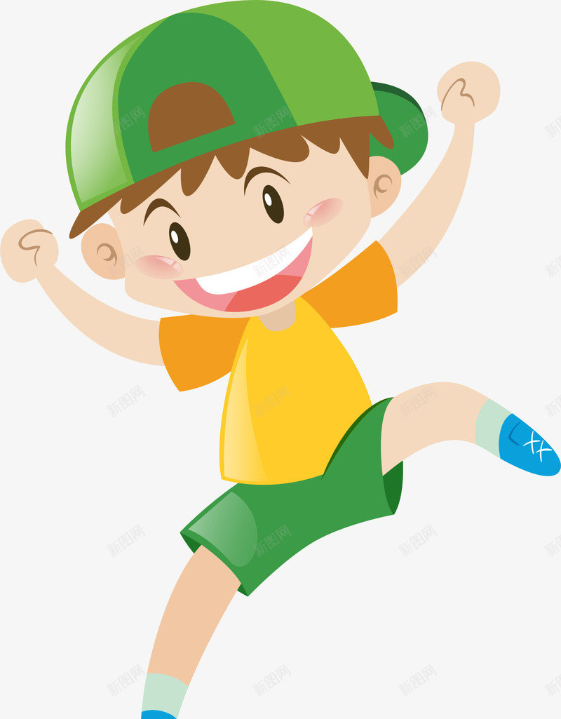 儿童节开心的小男孩png免抠素材_新图网 https://ixintu.com 傻笑男孩 儿童节 可爱小男孩 开心的小男孩 手舞足蹈 欢乐 跳舞