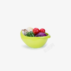 塑料篮子FaSoLa圆形水果篮洗菜篮沥高清图片