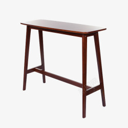 棕色家用学生桌子棕色高脚桌高清图片
