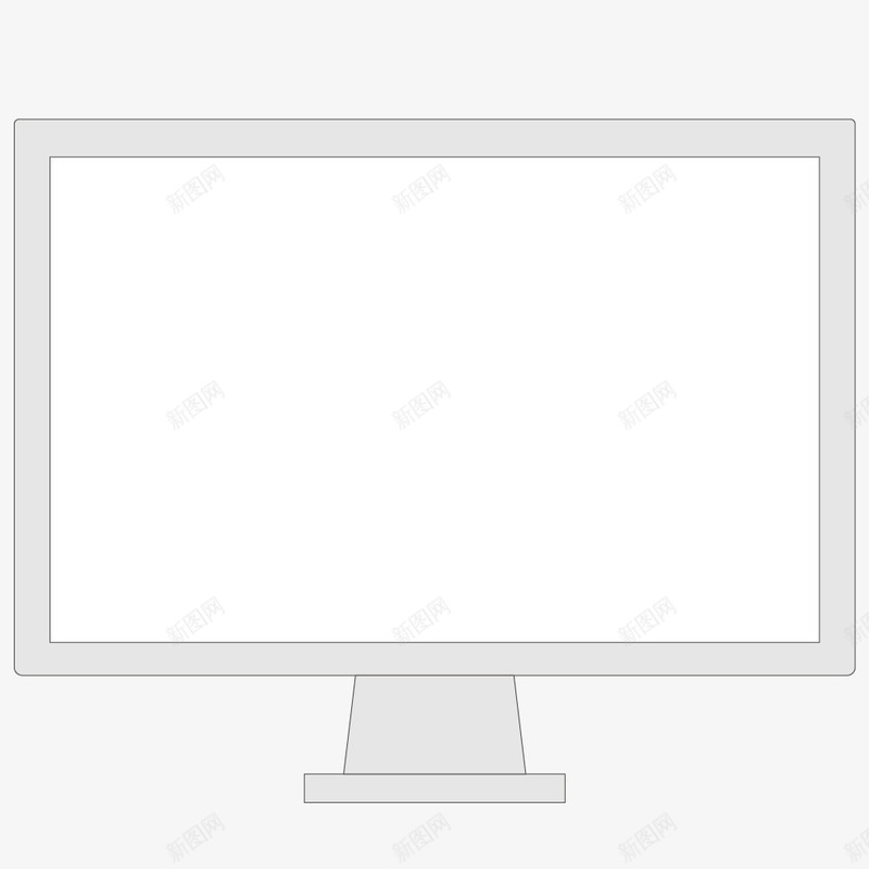 手绘卡通电脑显示屏png免抠素材_新图网 https://ixintu.com display screen 屏幕 扁平化电脑 显示器 显示屏 电脑 监控 计算机