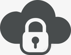 云密码云云计算关键锁密码保护安全解锁图标高清图片