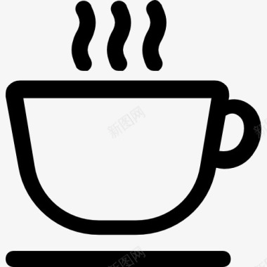 喝咖啡休息时间咖啡杯图标图标