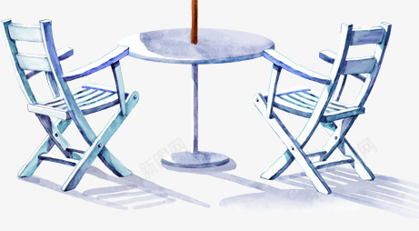 手绘沙滩椅png免抠素材_新图网 https://ixintu.com 夏天 座位 手绘沙滩椅 椅子 沙滩 海边