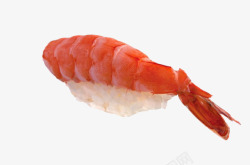 日式餐一个大虾与海鲜餐高清图片