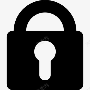 锁定的挂锁安全接口符号图标图标