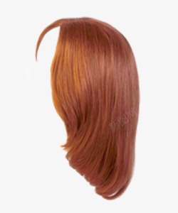 女士假发棕色女士头发发型装饰假发高清图片