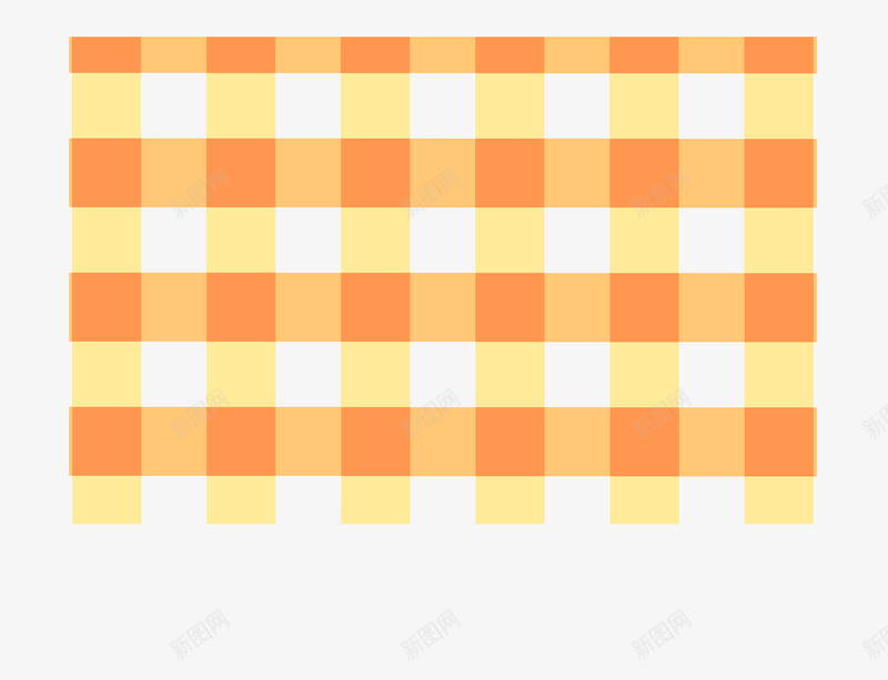 橙色格子纹理png免抠素材_新图网 https://ixintu.com 方形格纹 格子 格子图 橙色 花纹底纹