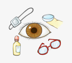 隐形眼镜盒插图插图隐形眼镜及工具高清图片