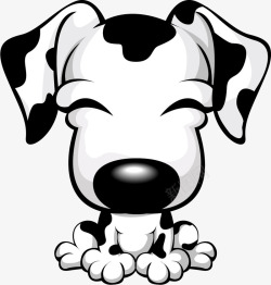 可爱斑点狗狗卡通狗斑点狗图标高清图片