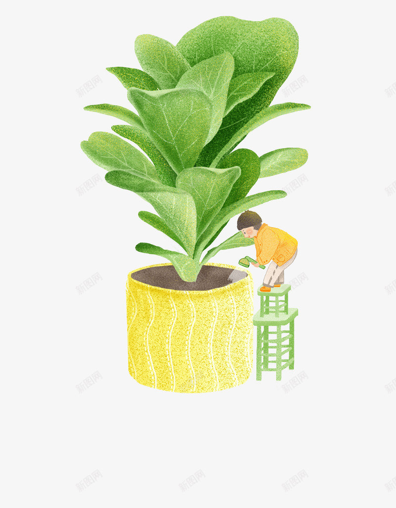 为生活增添点绿色植树节psd免抠素材_新图网 https://ixintu.com 为生活 增添点 植树节 绿色