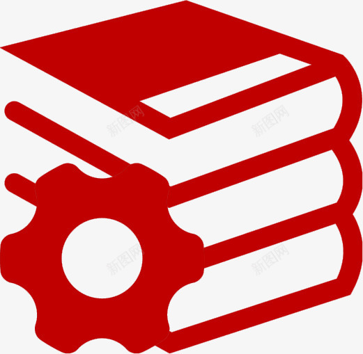 红色知识化管理图标png_新图网 https://ixintu.com 书本 书籍 卡通手绘 图标 圆轴 知识化管理 管理logo 红色 装饰图