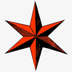 奇妙的五六角星星星红褐色高清图片