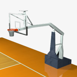 红蓝木制篮球场地篮球场地架子高清图片