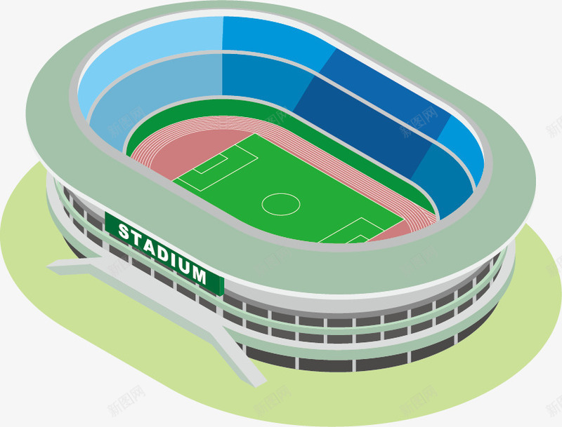 立体运动场建筑png免抠素材_新图网 https://ixintu.com 建筑 建筑矢量 矢量建筑 立体 立体建筑 运动场