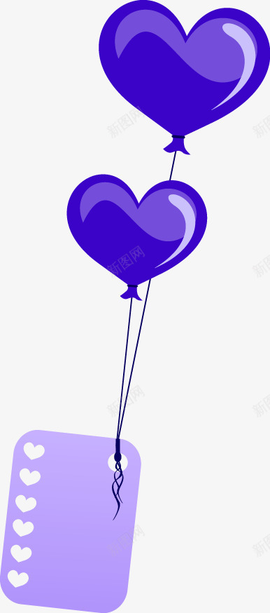 蓝色的心形气球png免抠素材_新图网 https://ixintu.com 可爱 大气 有朝气 气球 简约 色彩艳丽 蓝色 蓝色气球