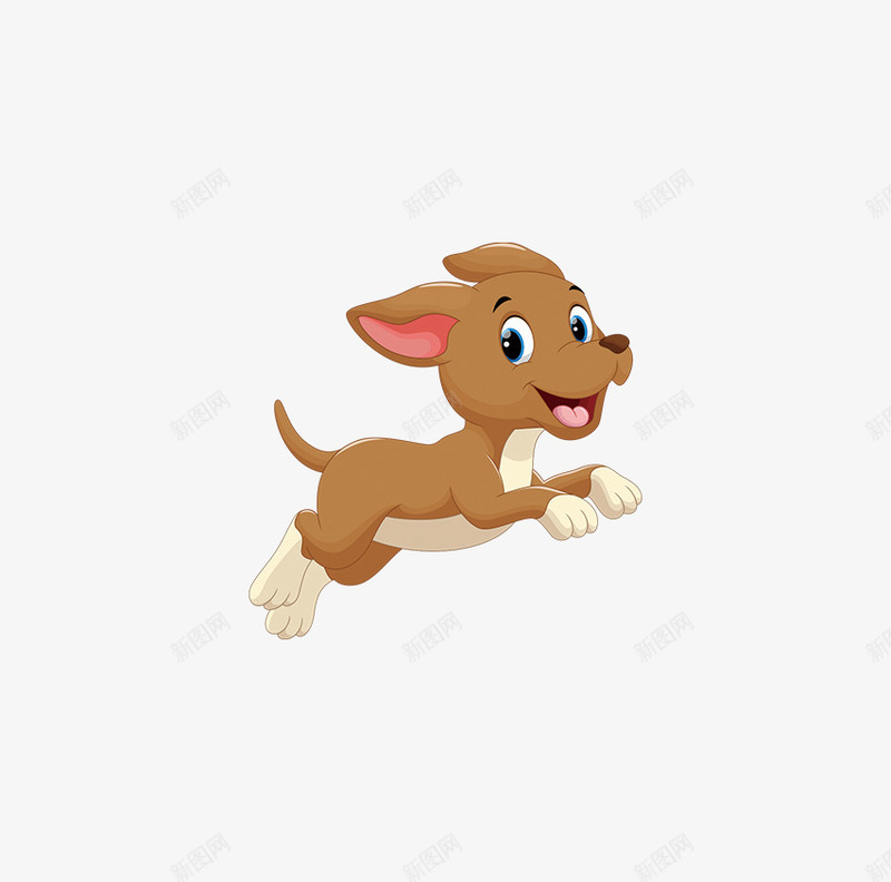 可爱卡通奔跑的小狗png免抠素材_新图网 https://ixintu.com 卡通 可爱的小狗 奔跑 小狗 开心 狗 狗年 跑步