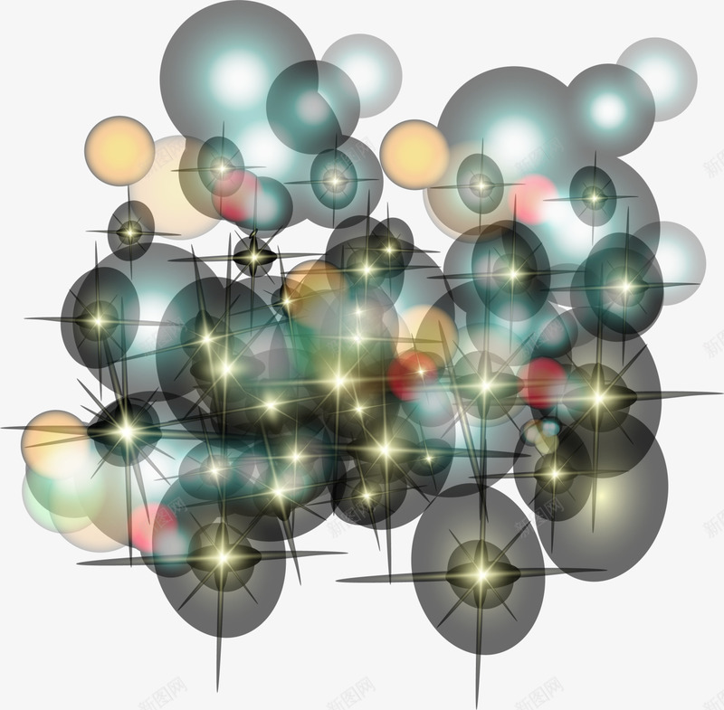 彩色闪耀光芒png免抠素材_新图网 https://ixintu.com 光影 光晕 光辉 彩色光芒 梦幻光线 繁星点点
