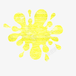 浅色简单黄色液体的粉笔画高清图片