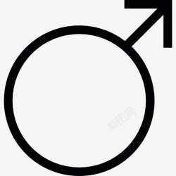 男人的迹象男性的标志图标高清图片