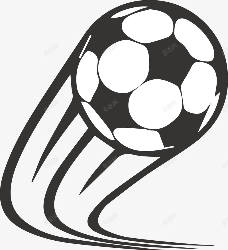 手绘卡通足球图标png_新图网 https://ixintu.com 体育器材 动感 卡通足球 手绘足球 球 矢量足球 足球 足球图 足球徽章 足球手绘 运动 速度 飞起的