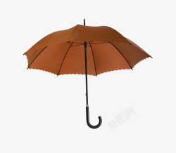 棕色简约雨伞装饰图案素材
