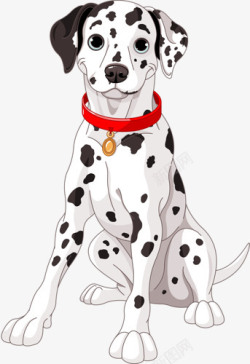 黑白斑点机理卡通斑点狗高清图片
