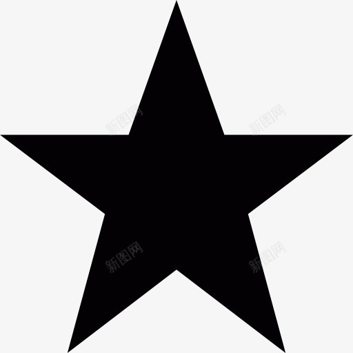 黑星图标png_新图网 https://ixintu.com 几何 几何形 奖 明星剪影 星型 星型图案 电影院