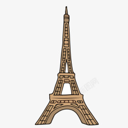 巴黎标志性建筑巴黎埃菲尔铁塔高清图片