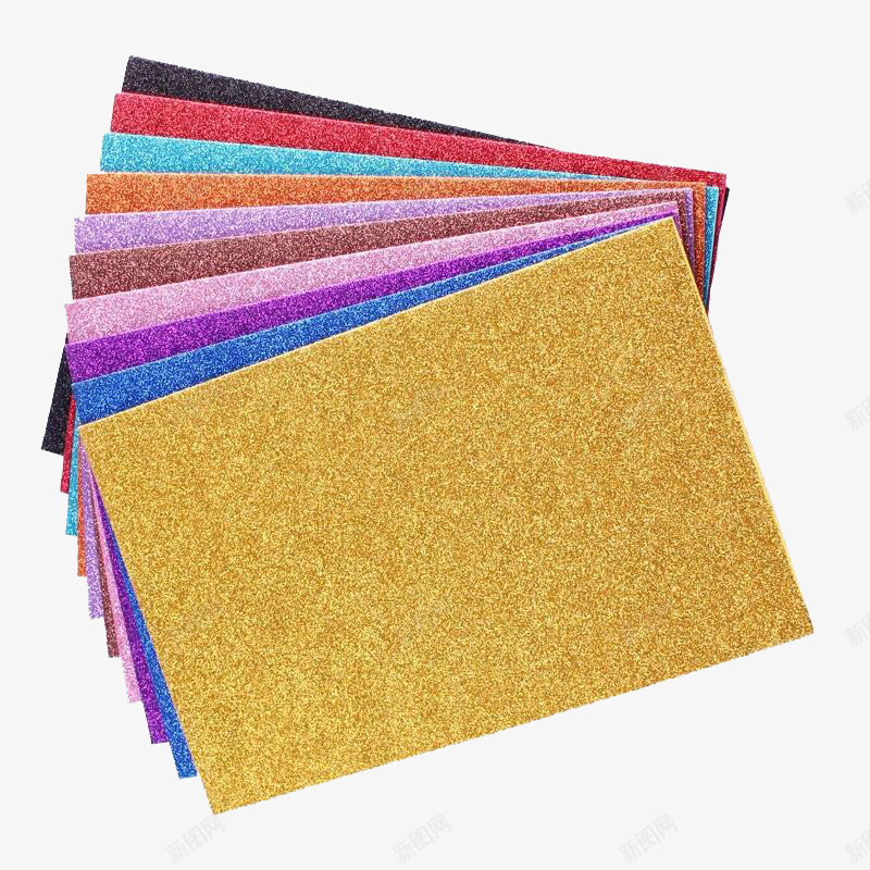 金粉纸包装纸装饰品png_新图网 https://ixintu.com 包装 礼物包装 纸张 装饰品 金粉纸