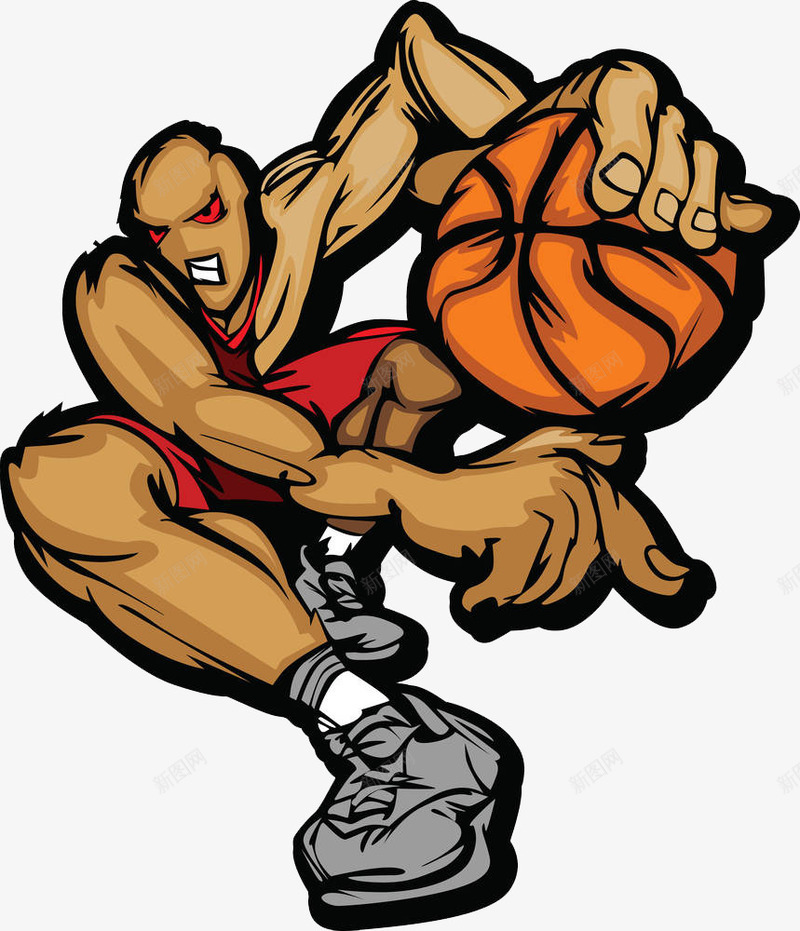 巨人打篮球png免抠素材_新图网 https://ixintu.com 卡通 巨人 打篮球 拿着篮球 比赛 神奇宝贝球 篮球 篮球赛 运动打球 锻炼