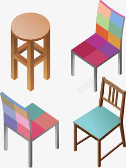 板凳和椅子素材