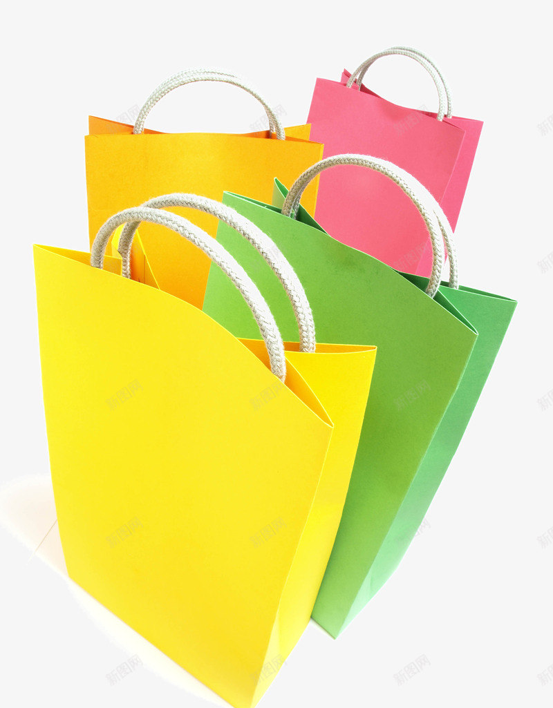 服装店购物袋png免抠素材_新图网 https://ixintu.com 包装袋 彩色购物袋 手提袋 纸袋 袋子 购物袋
