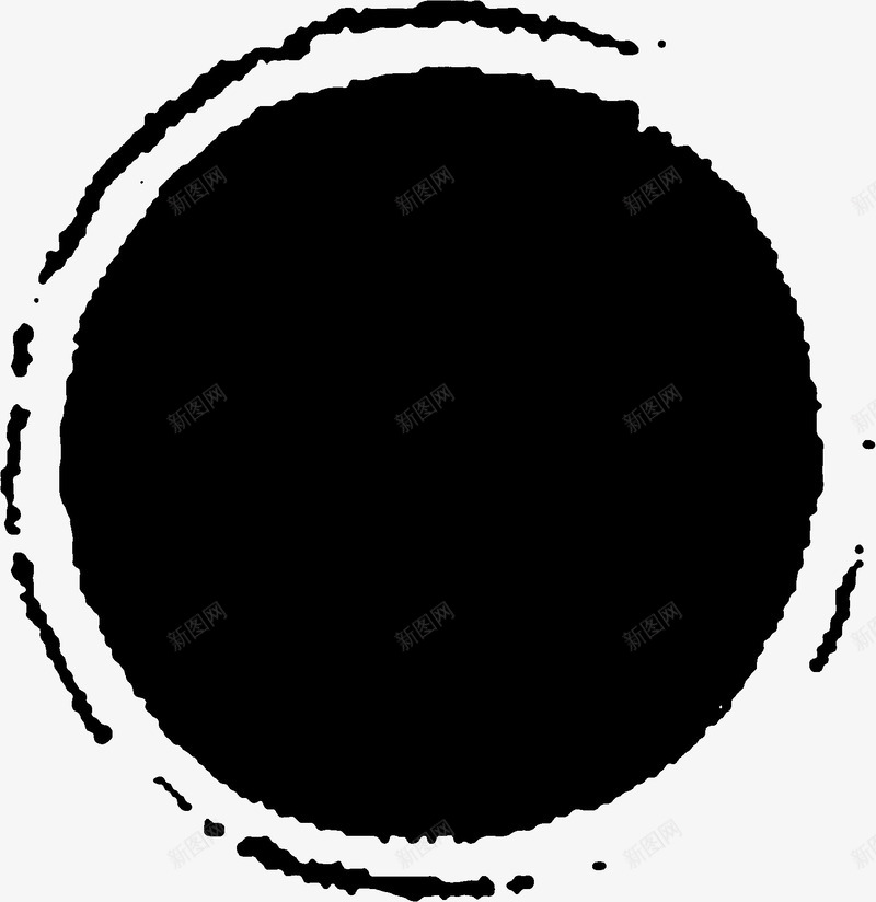 黑色印章图标装饰png_新图网 https://ixintu.com 印章 图标 装饰 黑色