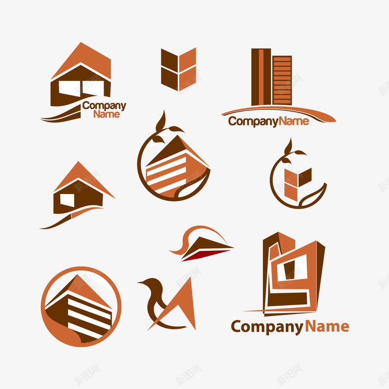 楼房图标png_新图网 https://ixintu.com LOGO 双色 简约