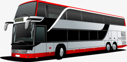 豪华巴士双层巴士汽车图高清图片