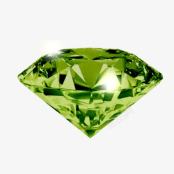 珠宝免费PNG素材绿色圆锥形钻石高清图片