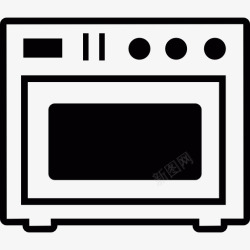 烧烤工具烤箱图标高清图片