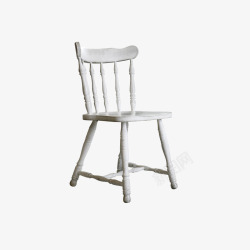 木质白色椅子素材