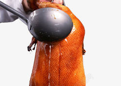 北京烤鸭制作过程素材