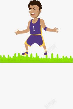 篮球防守篮球运动员防守人物插画矢量图高清图片