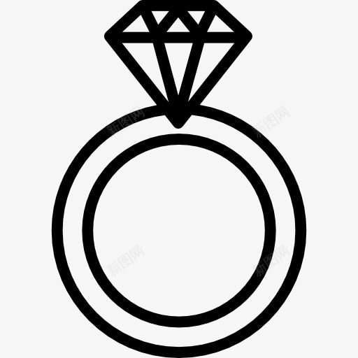 订婚戒指图标png_新图网 https://ixintu.com 宝石 宝石订婚戒指 戒指 时装 珠宝 钻石
