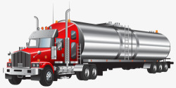 运输PNG运输油罐车高清图片