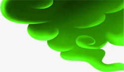 绿色清新创意云纹厚重素材