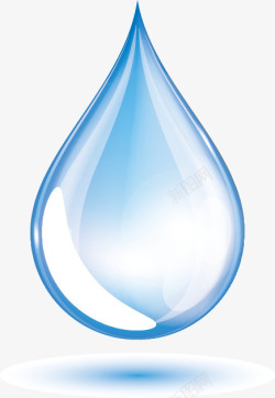 水设计素材蓝色水滴矢量图高清图片