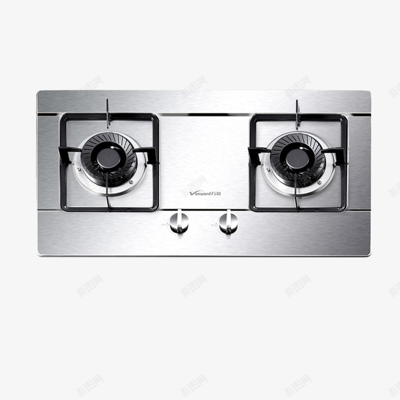不锈钢煤气灶png免抠素材_新图网 https://ixintu.com 厨具设计 实物图 家电设计 平面设计 开关设 电器设计