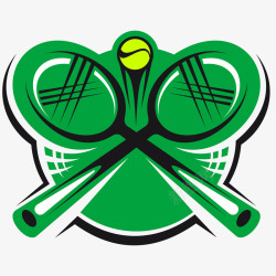 网球公开赛网球创意图标矢量图高清图片