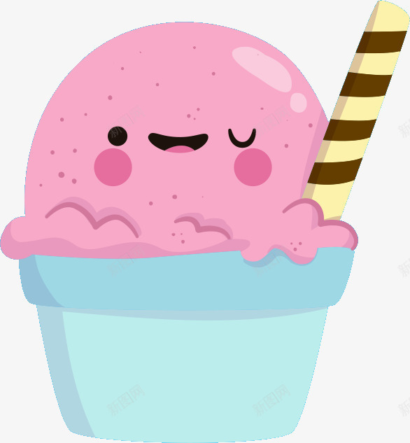 夏日冷饮可爱粉色冰淇淋png免抠素材_新图网 https://ixintu.com 冰淇淋 冷饮 可爱 夏天 夏日 夏日冷饮可爱粉色冰淇淋 粉色