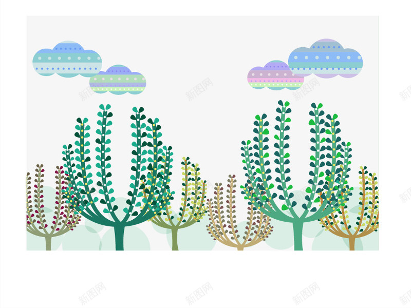 云朵手掌小草底纹矢量图ai免抠素材_新图网 https://ixintu.com 云朵 小草 底纹 手掌 矢量图